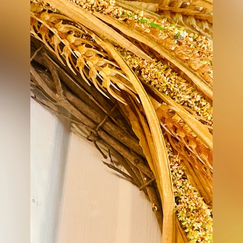 *Wheat and Dried Grass Wreath